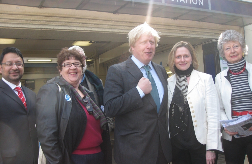 Boris Johnson at Turnham Green