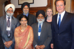 Mary Macleod and Prime Minister David Cameron with Hounslow Gurdwara