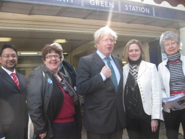 Boris Johnson at Turnham Green