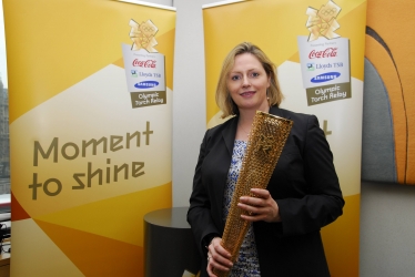 Mary Macleod MP and Olympic Torch